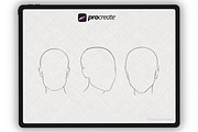 Face Stamp Brushes Procreate, a Brush Add-On by Procreate Market (Thumbnail 8 of 8)