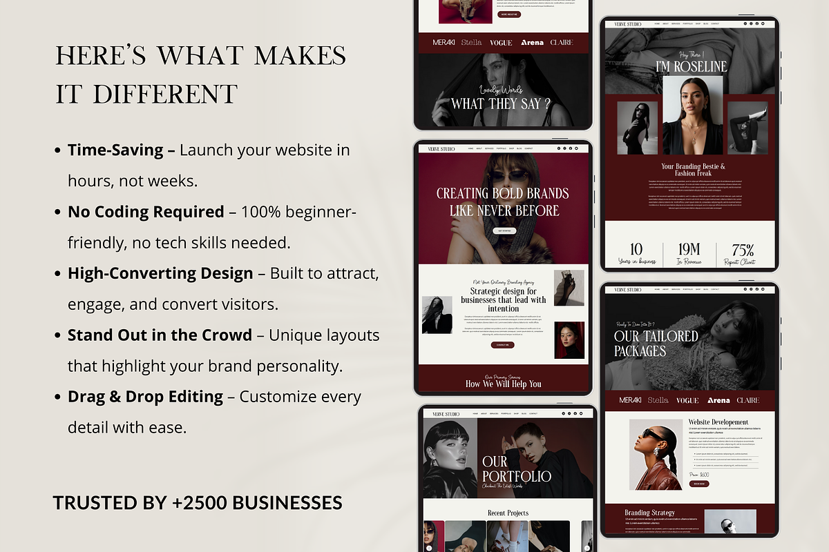 Luxury Wix Studio Website Template, a Wix Template by AdvertFox (Photo 4 of 10)