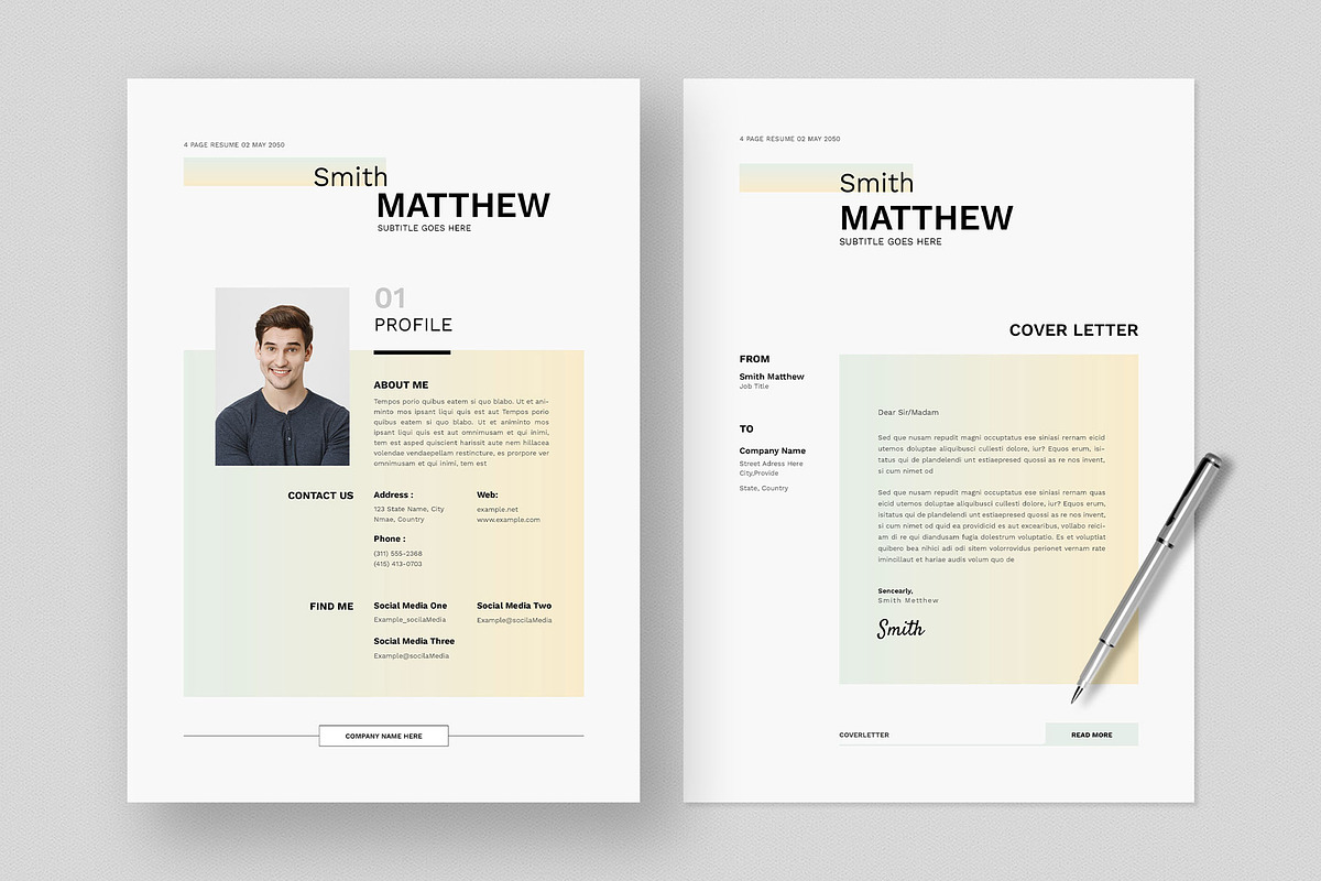 Resume, a Resume Template by KreateTribe (Photo 2 of 7)