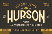 HURSON SANS - Clean Version, a Sans Serif Font by Garisman Std (Thumbnail 1 of 7)