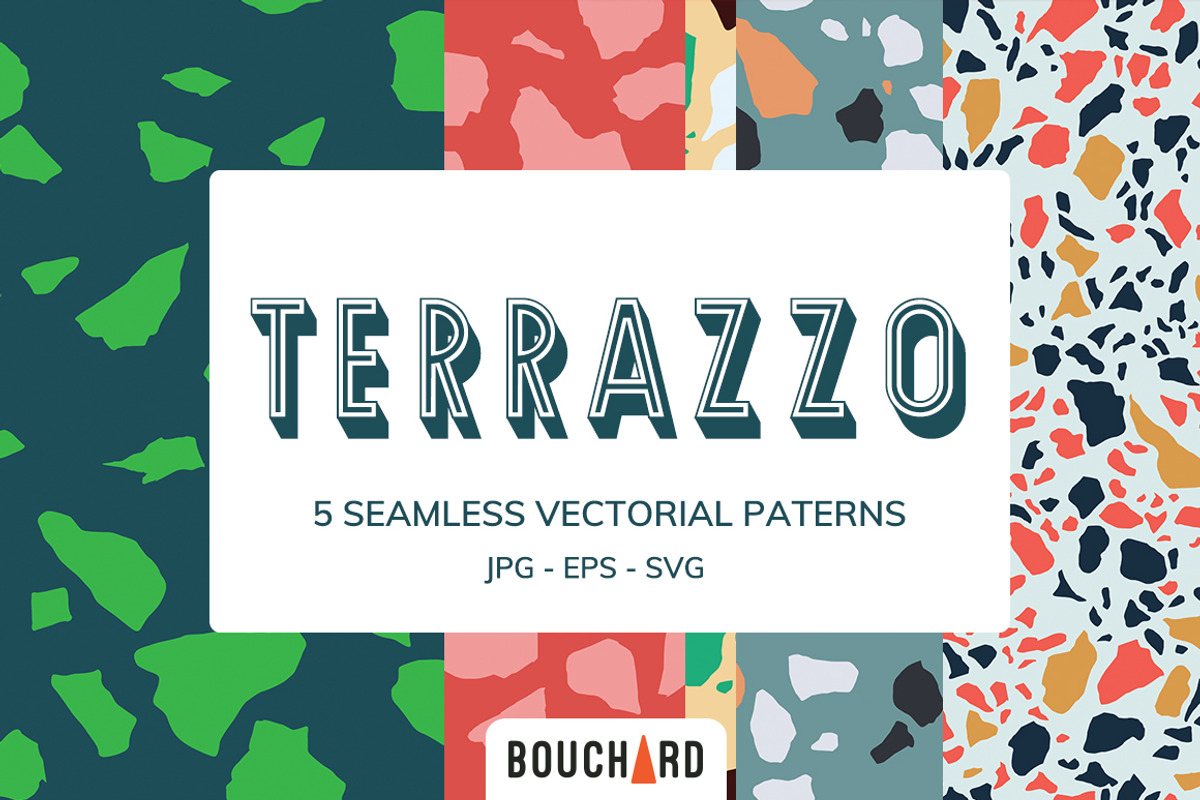 Terrazzo Vectorial Patterns, a Pattern Graphic by Bouchard Designs (Photo 1 of 7)