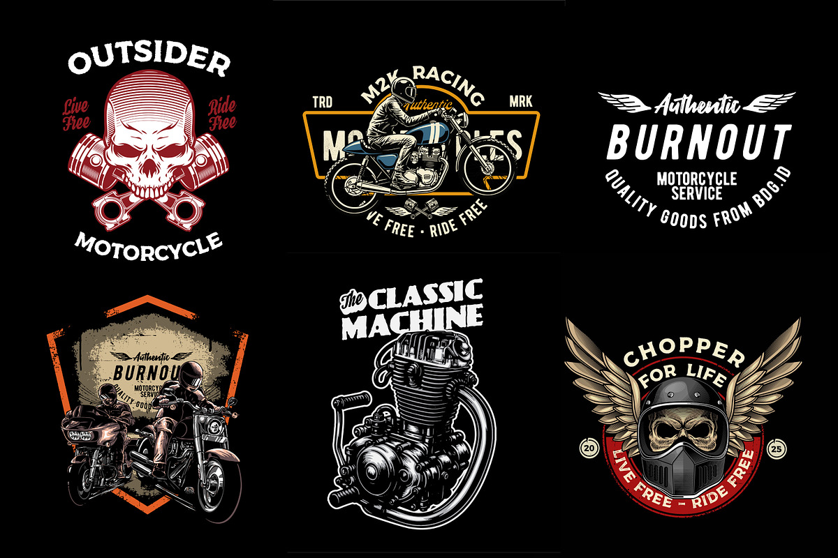 ULTIMATE MOTORCYCLE BUNDLE, a Transportation Illustration by The BolzStudio (Photo 32 of 32)