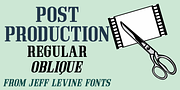 Post Production JNL, a Serif Font by Jeff Levine Fonts (Thumbnail 1 of 5)