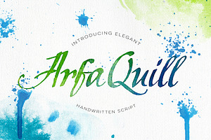 ArfaQuill Calligraphic Script