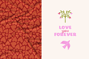 Love and flowers. Seamless patterns, a Pattern Graphic by venimo (Thumbnail 6 of 12)