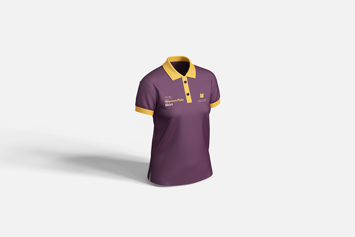 Women Polo Shirt Mockup Set, a Product Mockup by Indah (Photo 6 of 6)