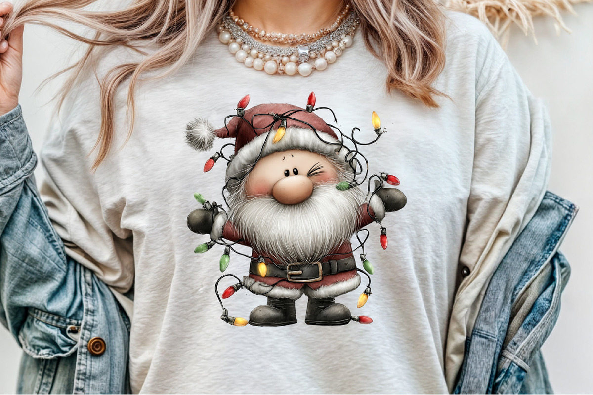 Christmas jolly Santa Claus lights, an Illustration by Sublimation Artist (Photo 3 of 9)