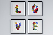 Flowers Wacomka Font, a Font by Handmadefont (Thumbnail 7 of 10)