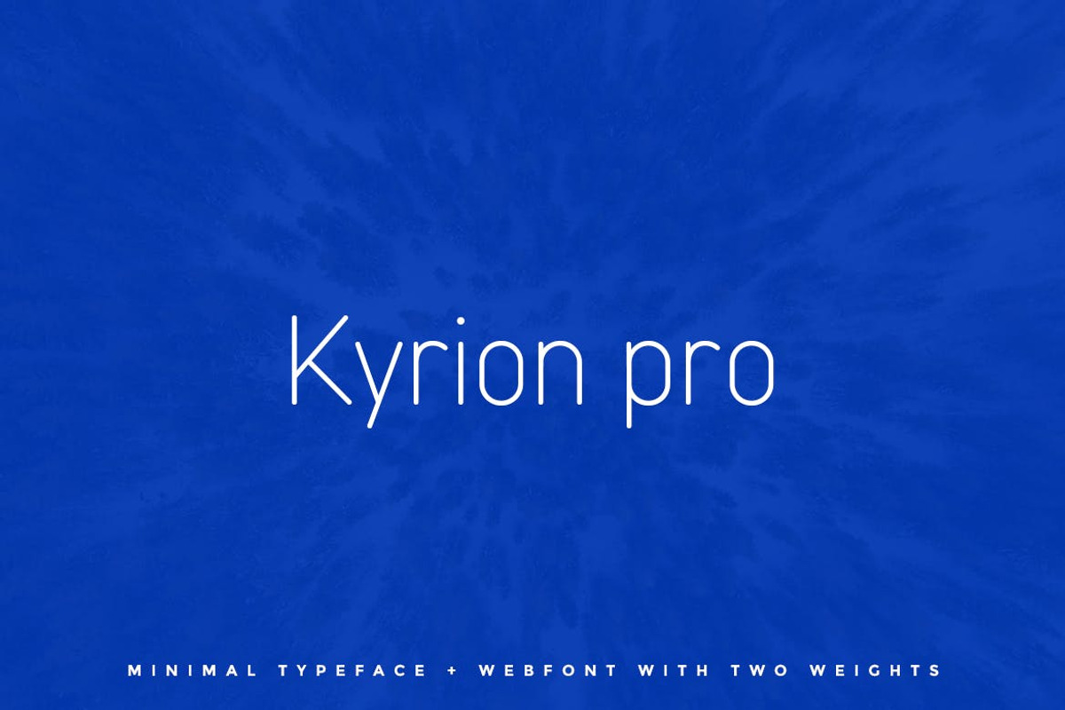 Kyrion Pro Typeface + Web Fonts, a Sans Serif Font by Webhance Studio