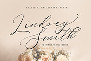 Lindsey Smith Script, a Script Font by Dirtyline Studio (Thumbnail 1 of 7)
