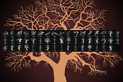 Winter Trees Photoshop Brushes, a Brush Add-On by ArtistMef (Thumbnail 4 of 6)