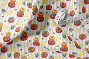 Watercolor Citrus Seamless Patterns, a Pattern Graphic by Oksana Dovhopol Art (Thumbnail 4 of 12)