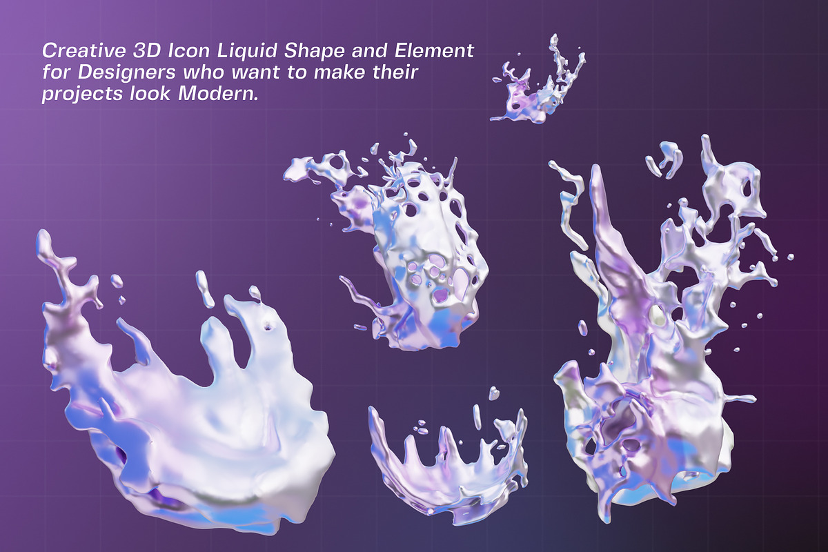 Liquid Icon 3D Illustration, an Object 3D Model by Tempcraft (Photo 2 of 5)