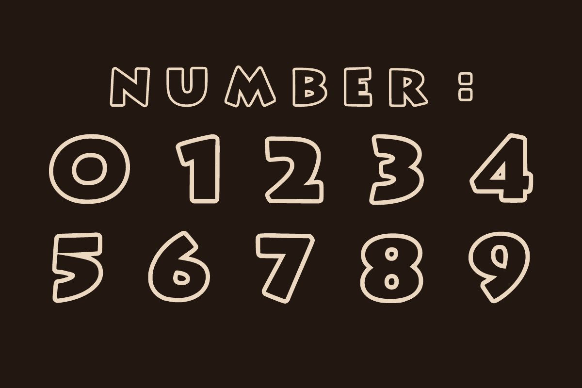 Creative Outline Font, a Font by Fourteen Letter (Photo 4 of 8)