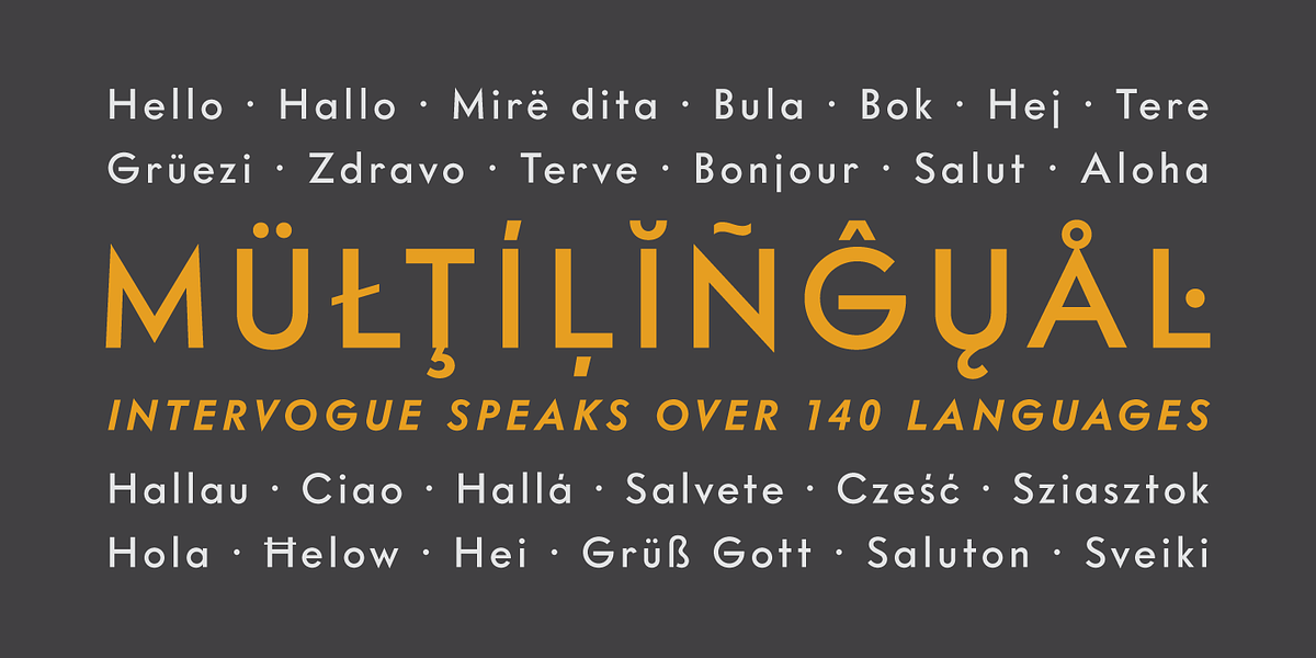 Intervogue, a Sans Serif Font by Miller Type Foundry (Photo 11 of 14)