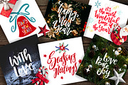 Christmas Lettering Quotes & Clipart, a Decorative Illustration by PicByKate (Thumbnail 7 of 7)