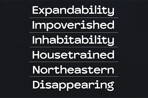 Nomad Modern Sans Serif
