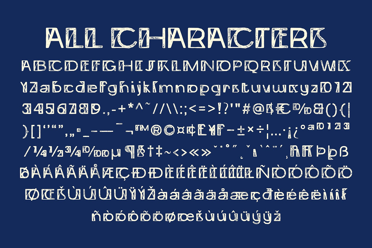 CS Locked Stamp, a Sans Serif Font by Craft Supply Co. (Photo 8 of 8)