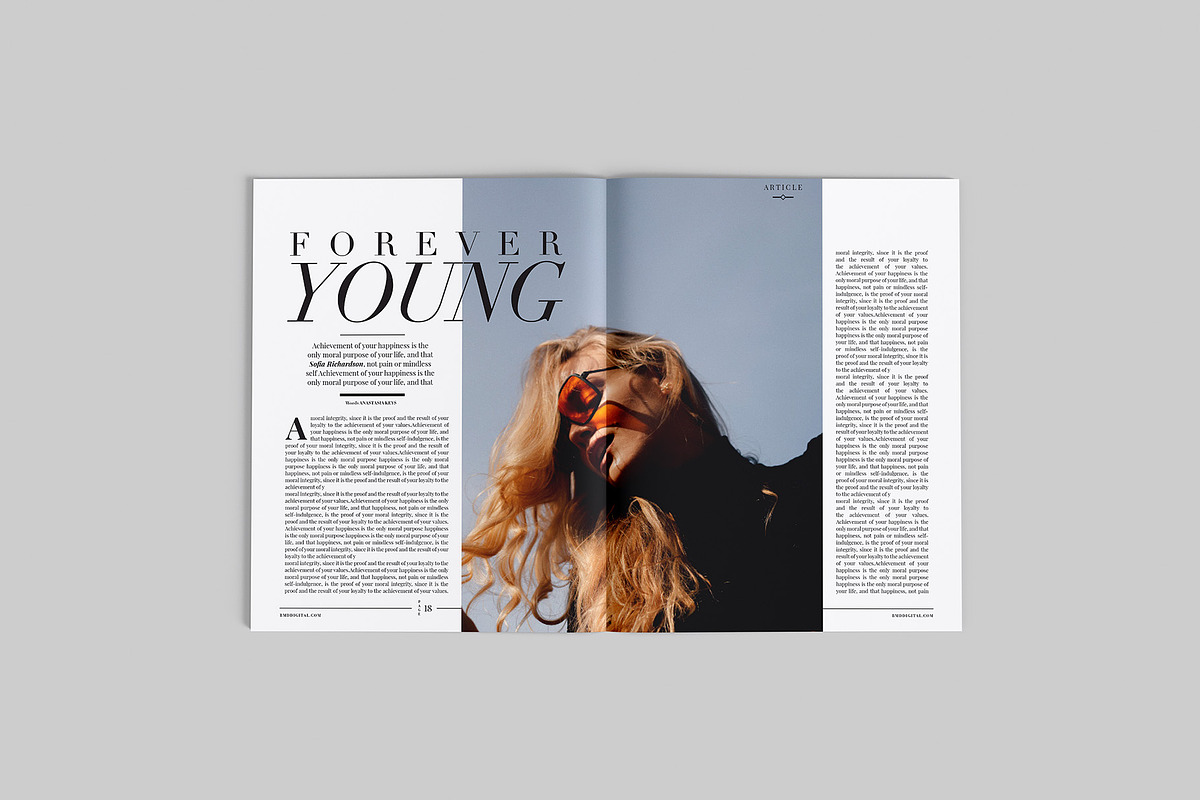 Magazine Mockup US Letter 12 views, a Books & Magazine Mockup by Illusiongraphic (Photo 5 of 16)