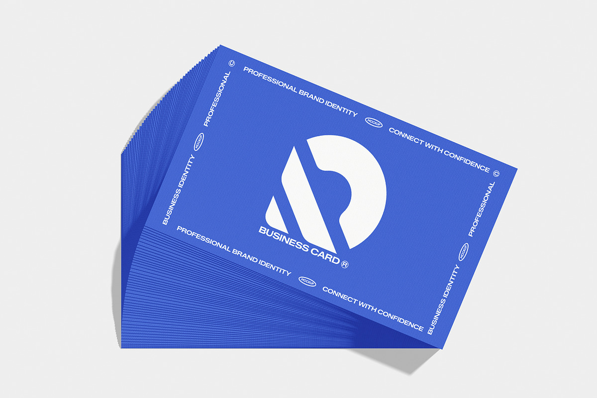 Stacked Business Card Mockup, a Merchandise Mockup by Unerispace (Photo 5 of 5)