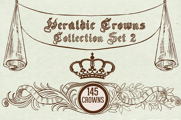Heraldic Crowns Collection Set 2