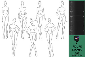 Female Fashion Figure Templates