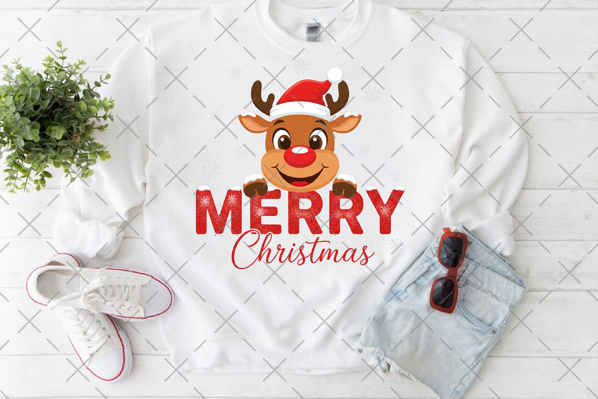 Christmas Reindeer PNG, an Illustration by Craft Nest (Photo 6 of 6)