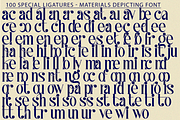 Materials Depicting Font, a Serif Font by 177Studio (Thumbnail 7 of 8)
