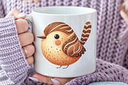 Quirky Whimsical Birds Clipart, an Illustration by CraftArtStudio (Thumbnail 5 of 6)