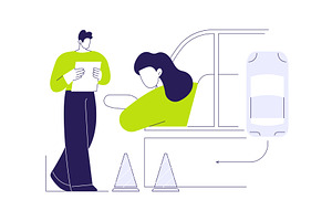 Parking lesson abstract concept, a Transportation Illustration by Visual Generation