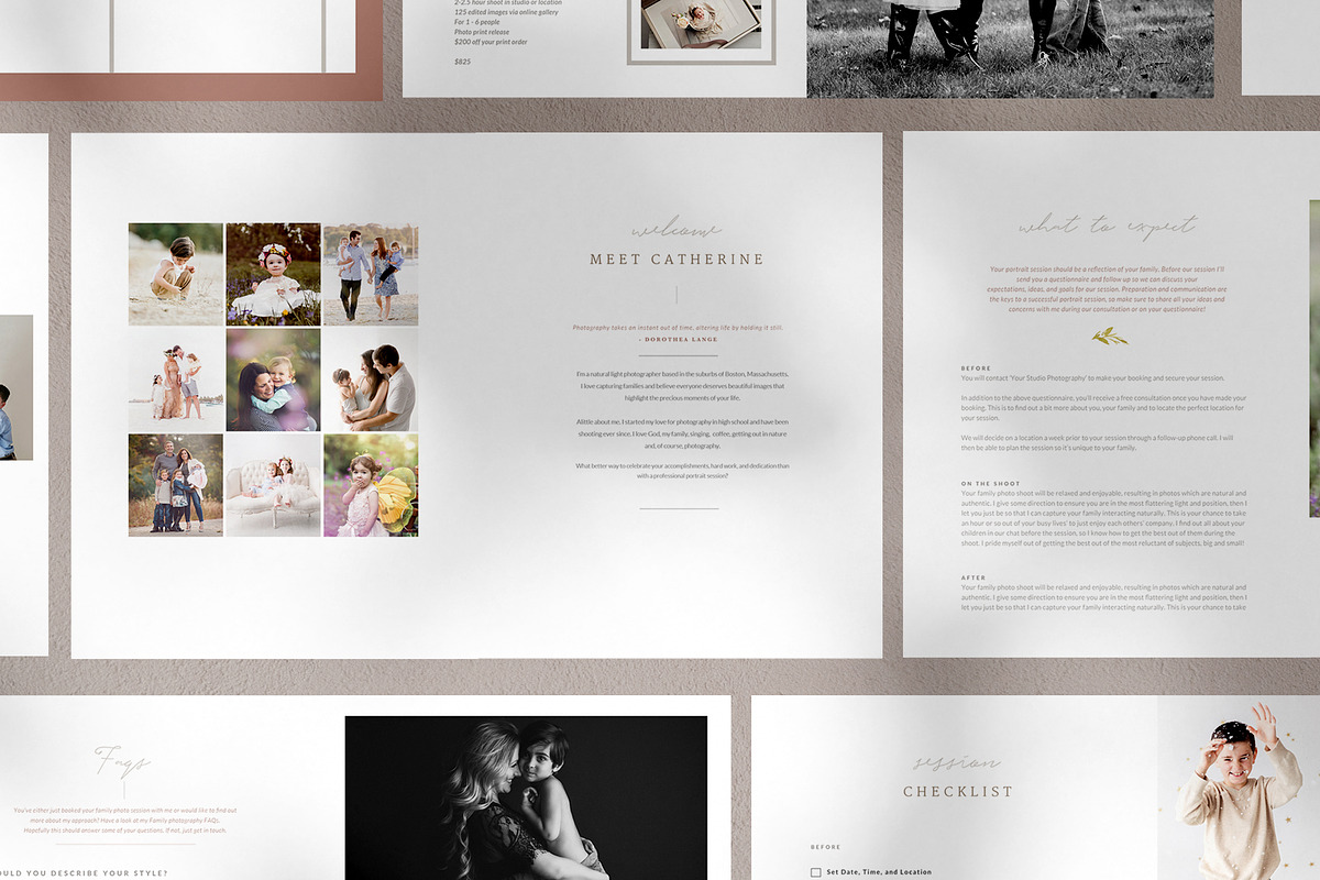 Family Photography Magazine Template, a Magazine Template by By Stephanie Design (Photo 2 of 6)