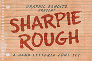 Sharpie Rough typeface, a Font by Graphic Bandits (Thumbnail 1 of 5)