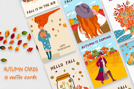 Autumn, Fall, Thanksgiving cards