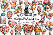 Whimsical Valentines Day Clipart, an Illustration by Designking (Thumbnail 1 of 5)