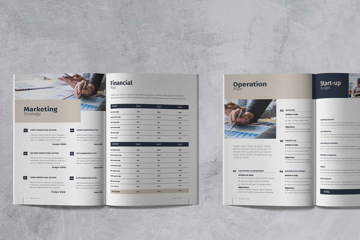 Business Plan Template, a Brochure Template by Sabin (Photo 6 of 9)