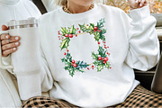 Winter Festive Frames Wreaths Christ, an Illustration by Sublimation Artist (Thumbnail 4 of 6)