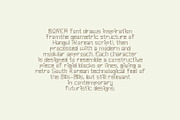BOREA - Korean Style Typeface, a Sans Serif Font by Boril Std (Thumbnail 2 of 12)
