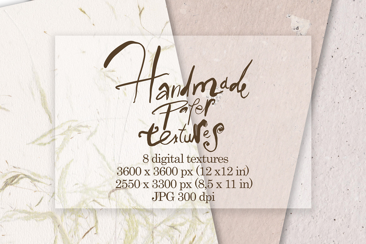 Handmade paper textures, a Texture Graphic by SweetRenieDesigns (Photo 6 of 6)