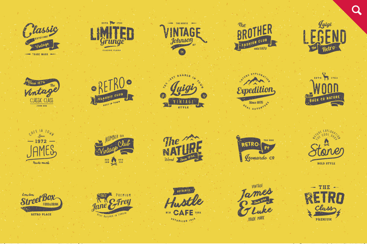 465 Logos Bundle - 90% off, a Branding & Logo Template by vuuuds (Photo 4 of 5)