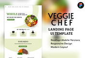 Chef UI Landing Page, a Landing Page Template by Design Unique (Thumbnail 1 of 3)