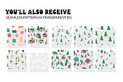Winter Holiday Pattern Collection, a Pattern Graphic by CreativeChristiana (Thumbnail 3 of 9)