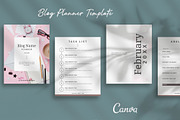 Blog Planner Canva Template, a Stationery Template by Studio Sugoi (Thumbnail 1 of 8)