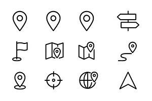 Vector illustration of location, an Object Illustration by ZinetroN