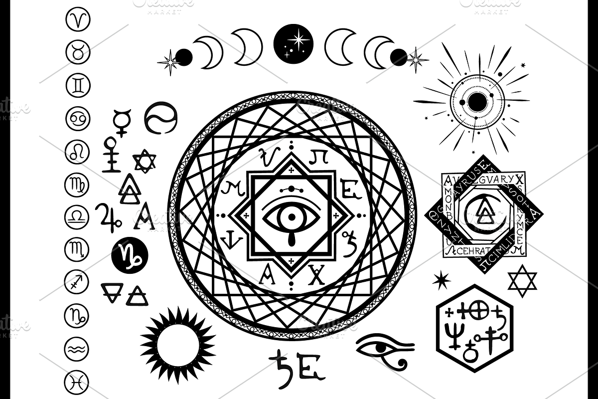 Alchemical sigil collection, an Object Graphic by Victoria Bat (Photo 5 of 5)