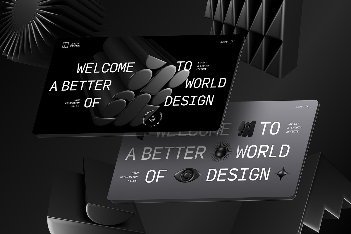 3D Dark Geometrics 234 illustrations, an Object Graphic by assetpro.design (Photo 11 of 16)