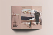 Tri-Fold DL Brochure Mock-up, an Advertising Mockup by Se٧enStudio (Thumbnail 13 of 16)
