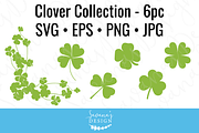 Shamrock Cut Files and Clipart, an Illustration by SavanasDesign (Thumbnail 1 of 5)