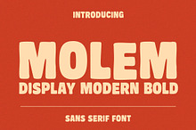 Molem – Bold Retro Display Sans Seri