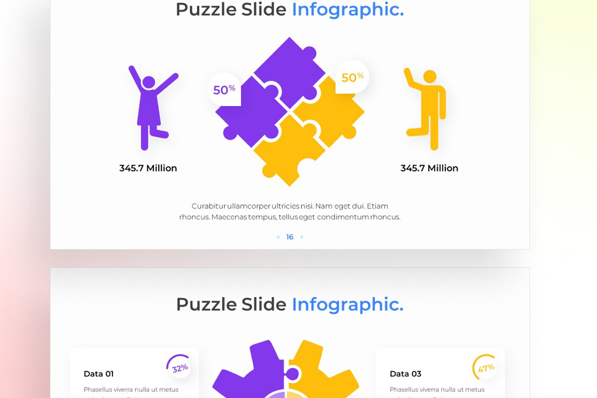 Puzzle PowerPoint - Infographic Template