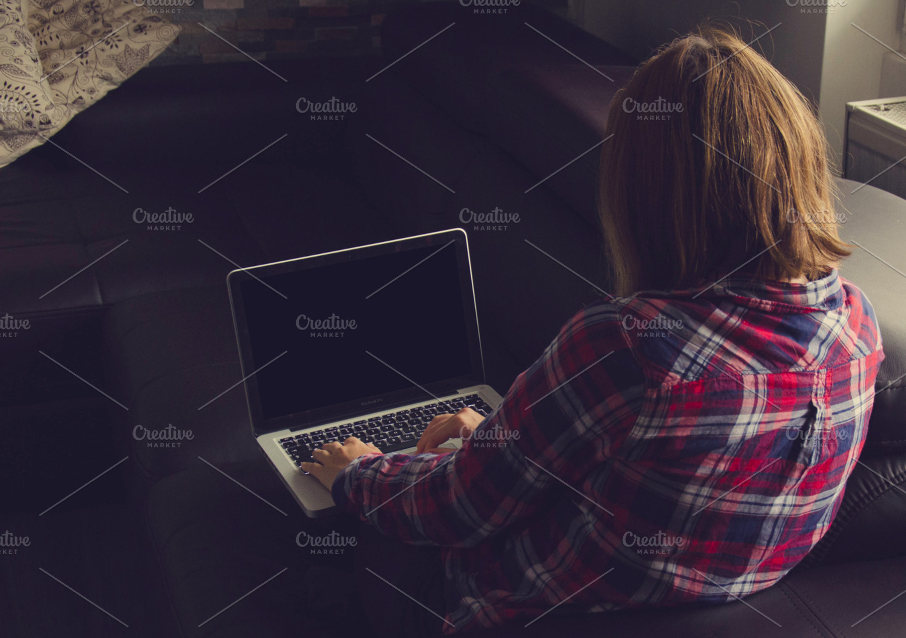 Hipster typing on white mac featuring mac, macbook, and laptop